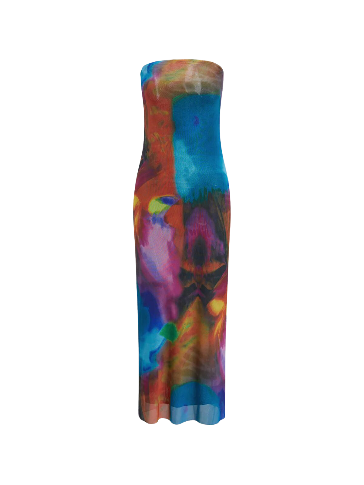 Trippy Tube Midi Bodycon Dress