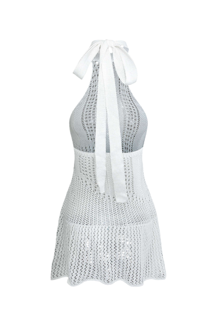 Beach Halter Knit Vacation Dress