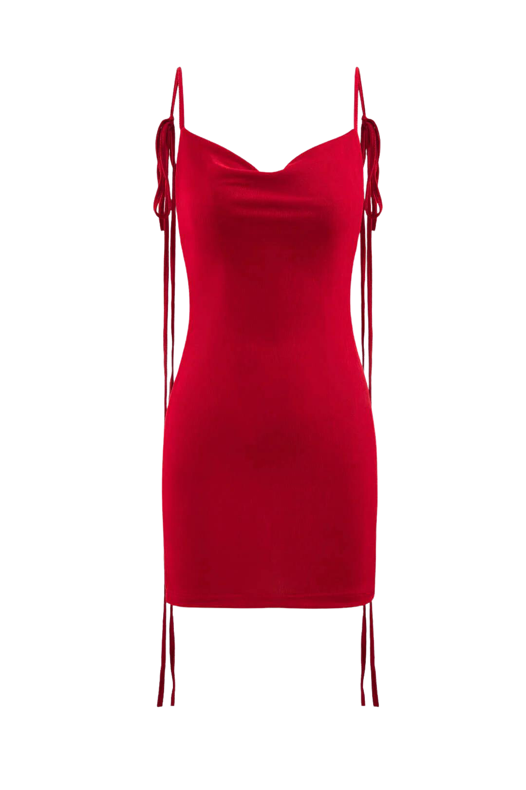 Spaghetti Strap Draped Backless Mini Dress