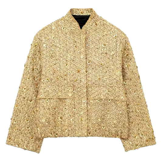 Luxe Sparkle Long Sleeve Jacket