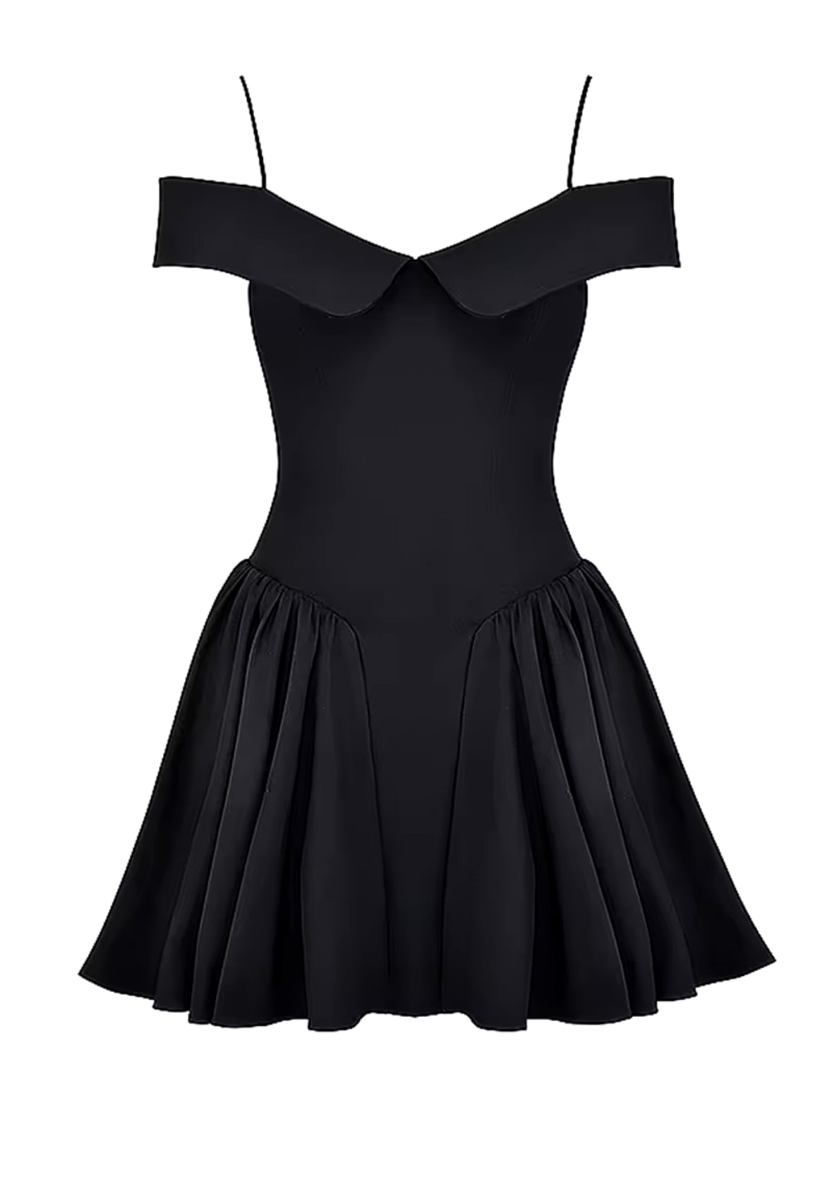 Elegant Off-shoulder A Line Pleated Mini Dress