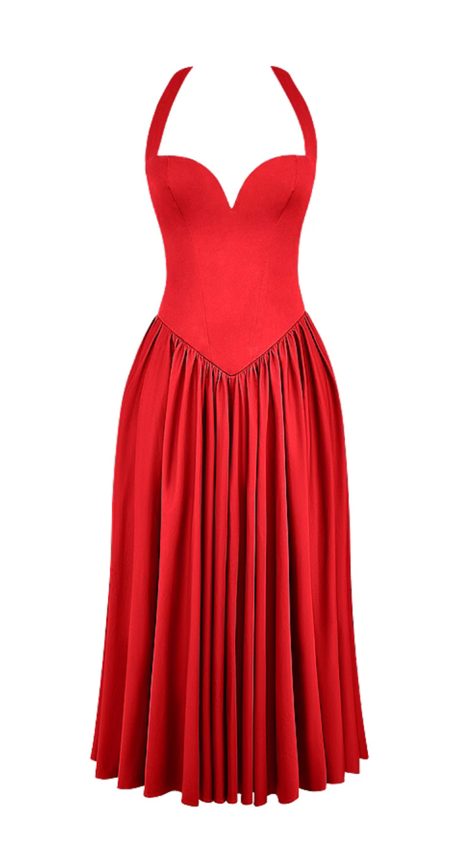 Luxe Halter Flare Marilyn Dress