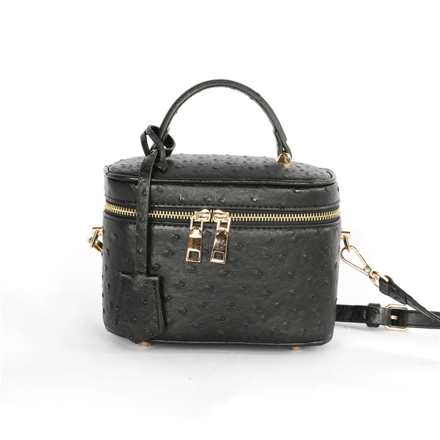 Altier Faux Ostrich Leather Bag