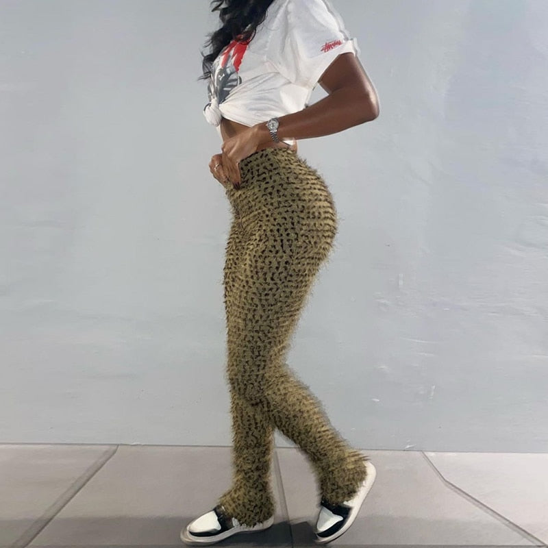 3D Leopard High Waist Leggings