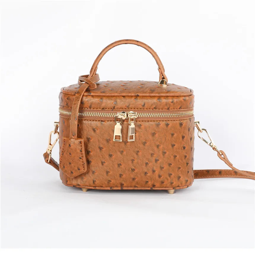 Altier Faux Ostrich Leather Bag