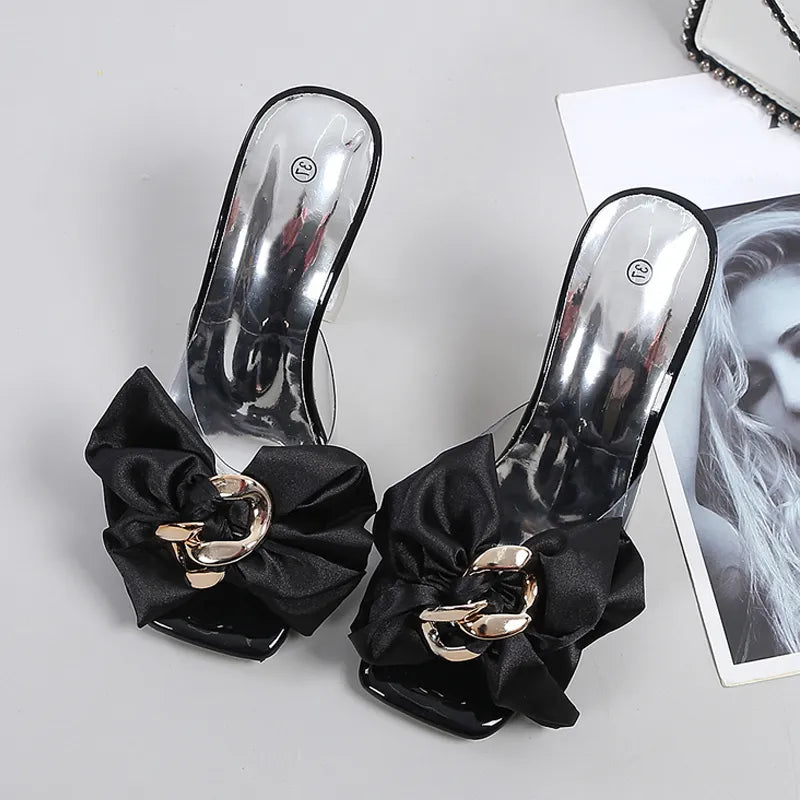 Butterfly-knot Clear Heels