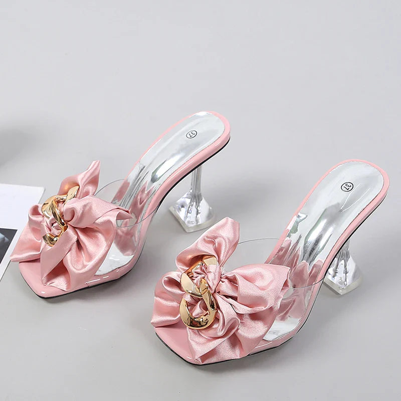 Butterfly-knot Clear Heels