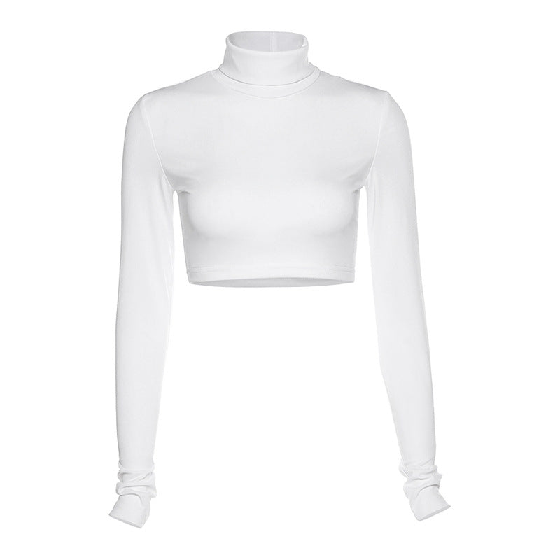 Essentials Turtleneck Crop Top