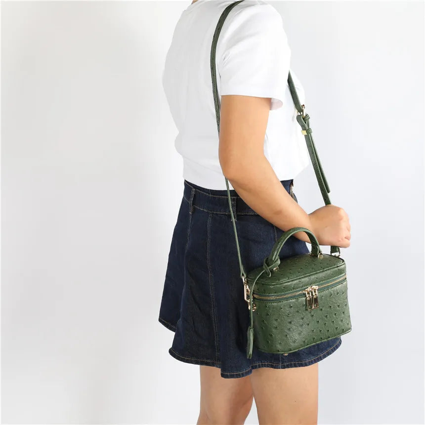 Altier Faux Ostrich Leather Bag