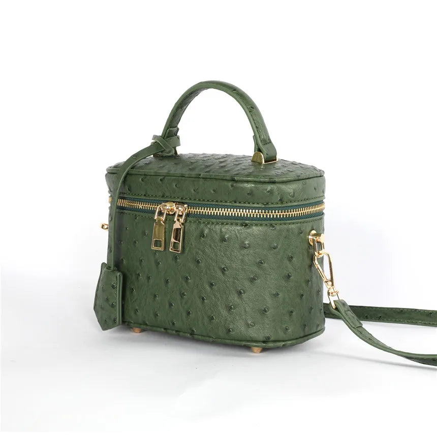 Altier Faux Ostrich Leather Bag