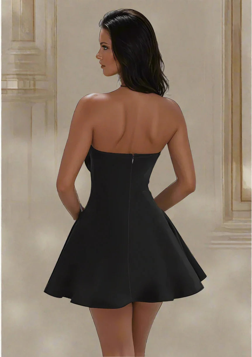 Suzane Bow Detail Mini Dress