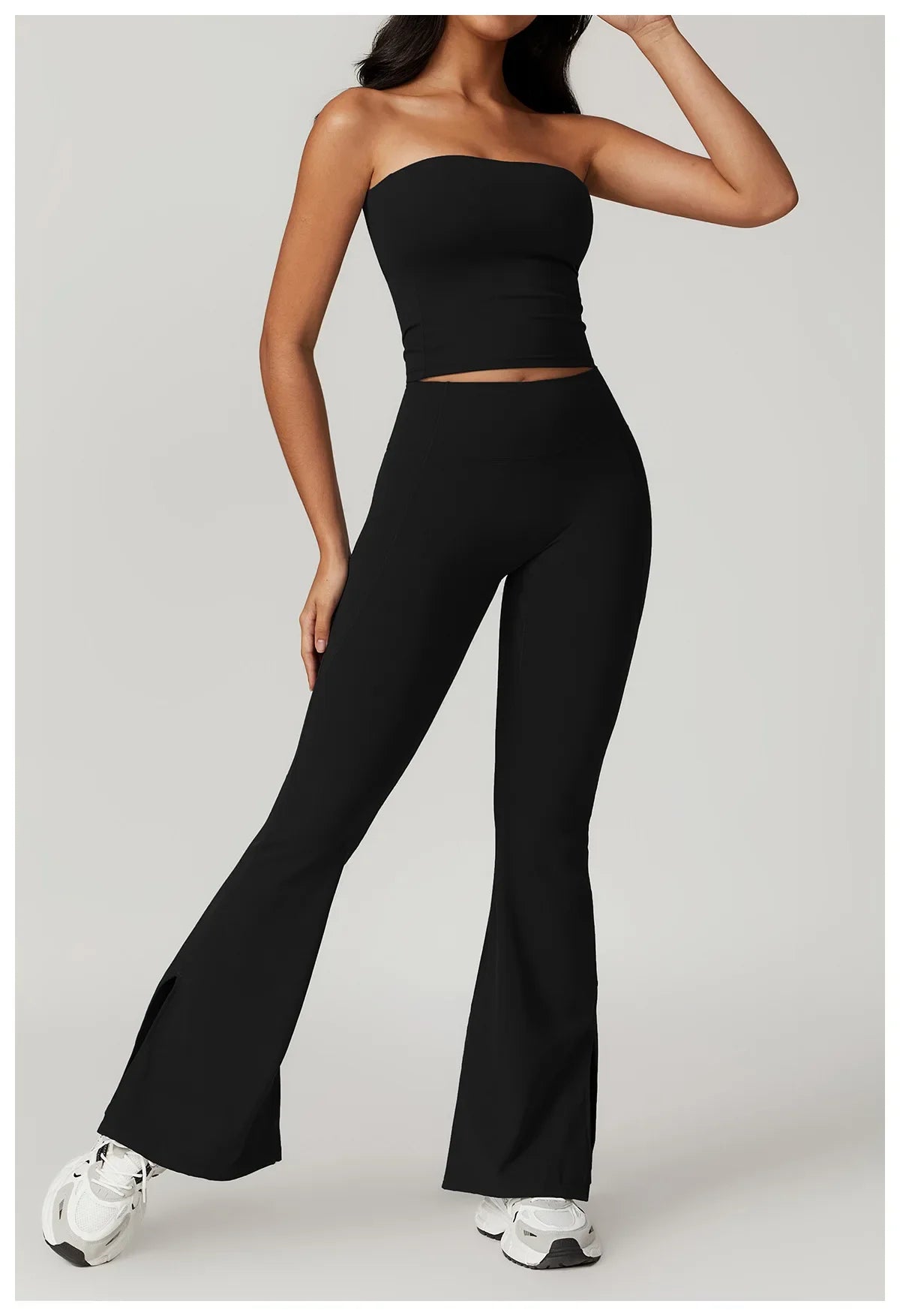 Flexi Bandeau Top & Flare Leggings Set