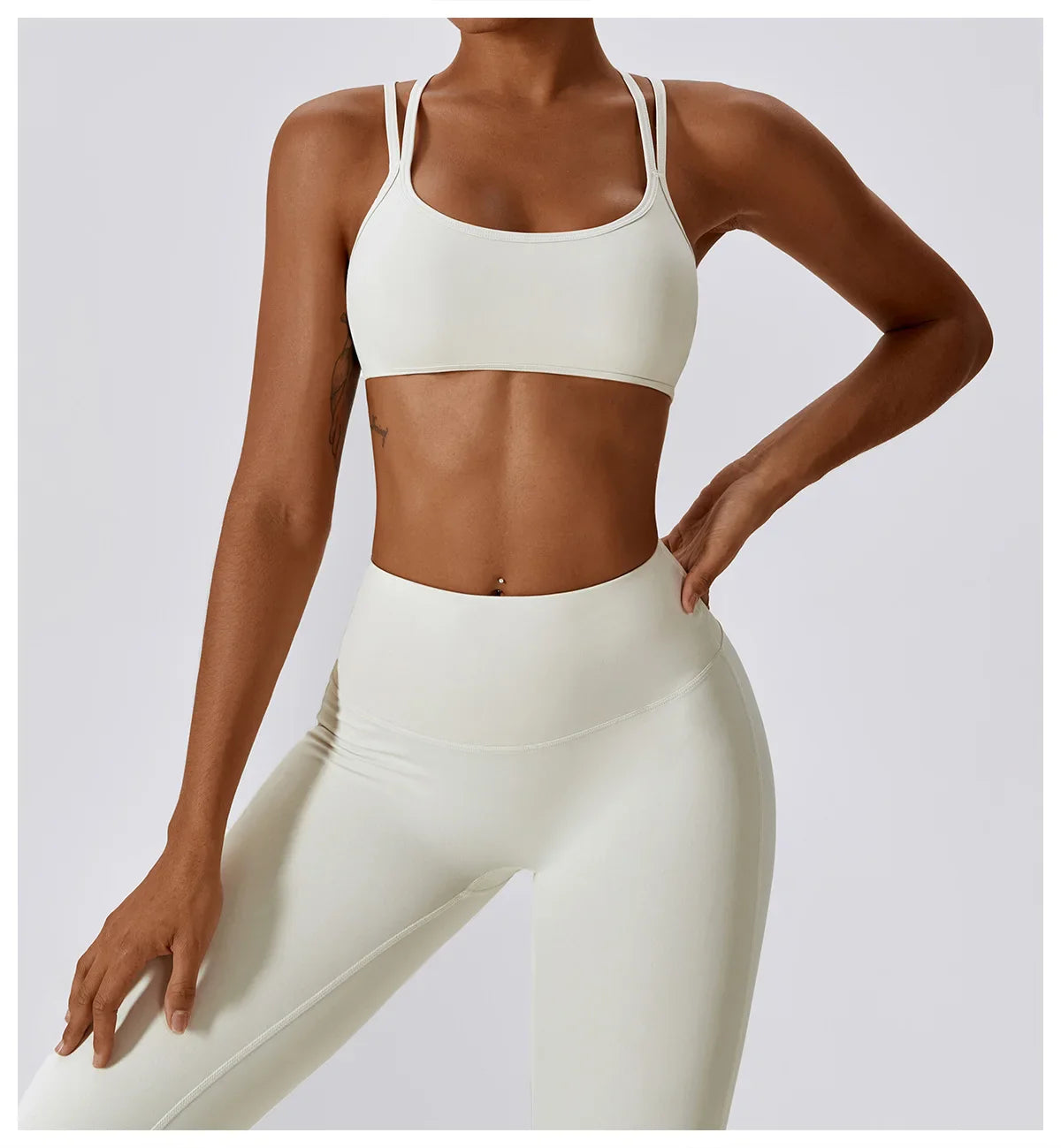 Flexi Leggings & Cross Back Sports Bra Set