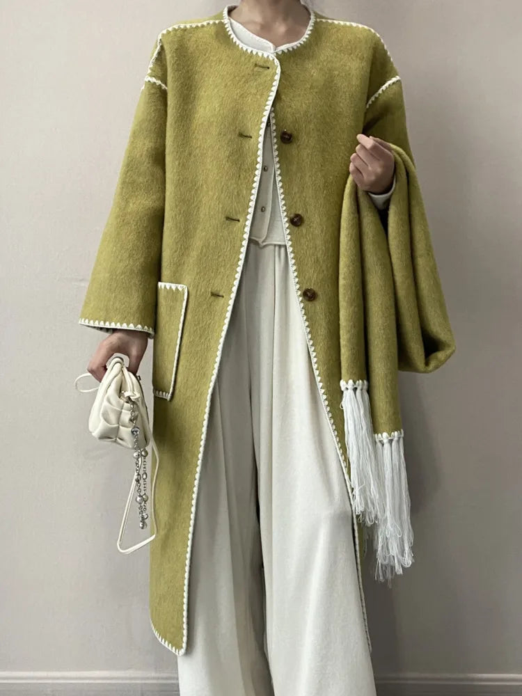 MIDI Wool Coat Scarf Part 2