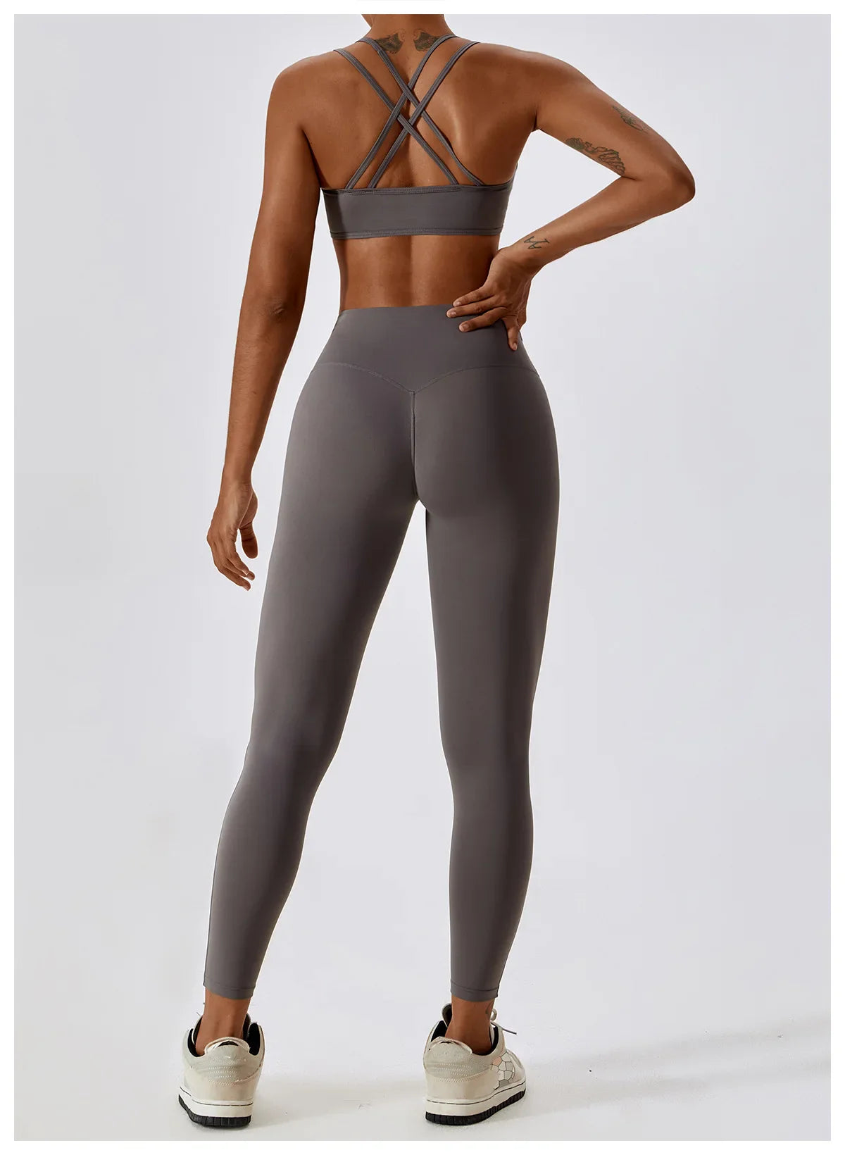 Flexi Leggings & Cross Back Sports Bra Set