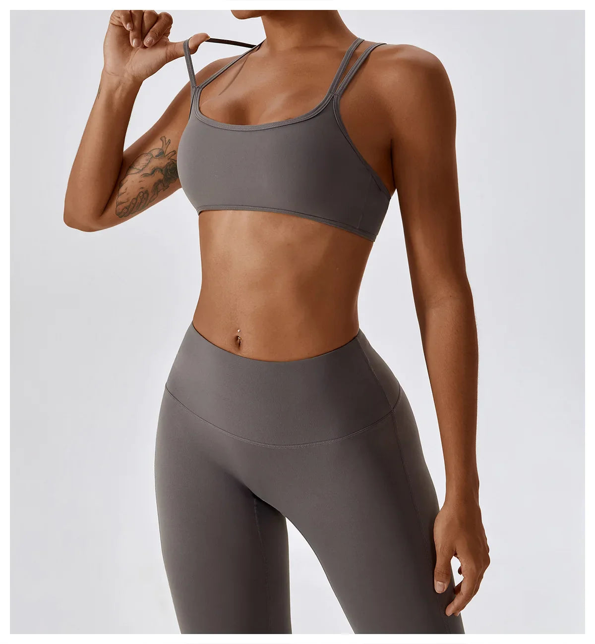 Flexi Leggings & Cross Back Sports Bra Set