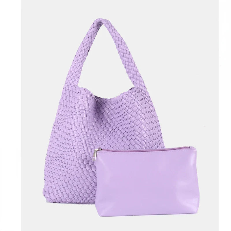 Luxe Yara Woven Large Tote Bag