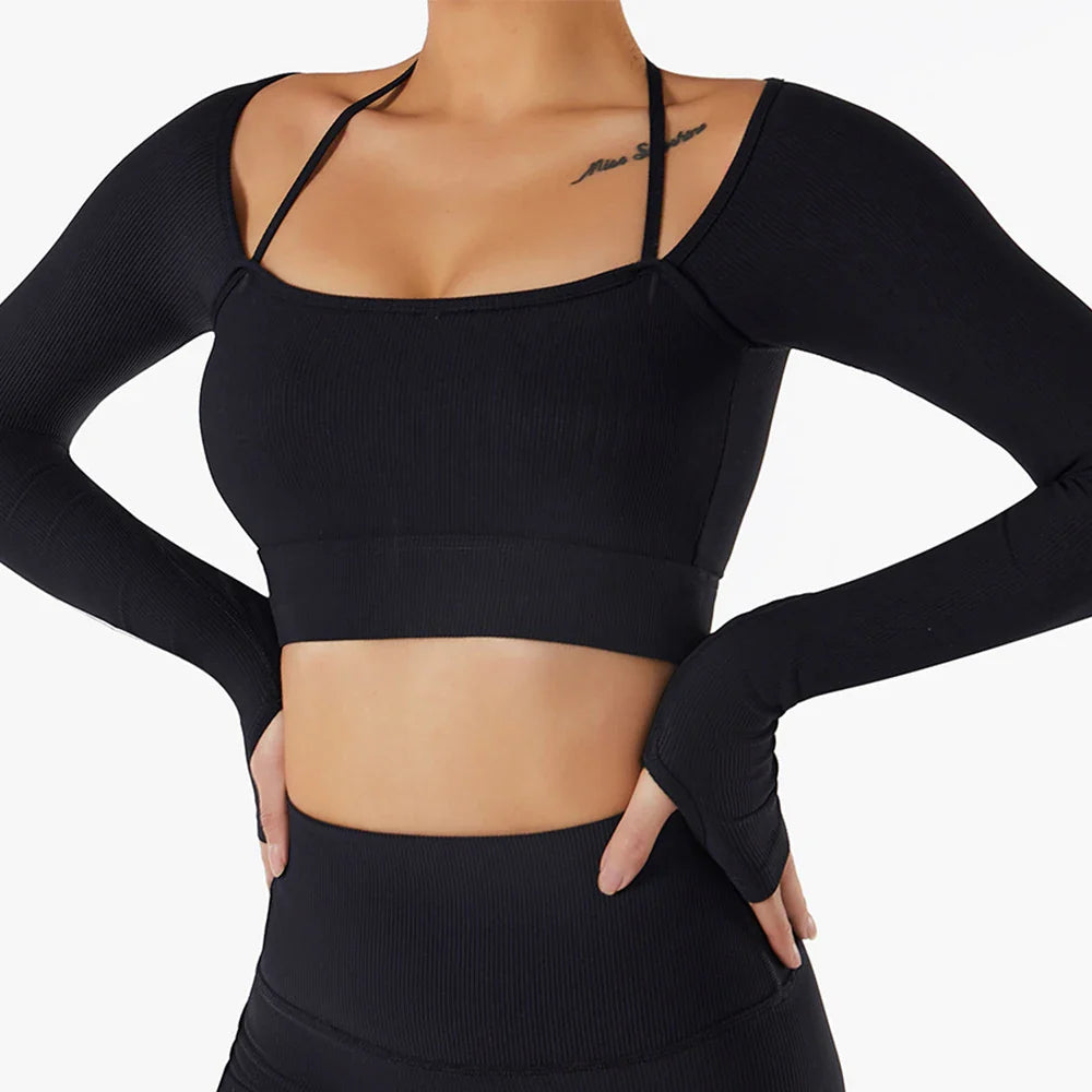 ProSculpt Long Sleeve Sports Crop Top