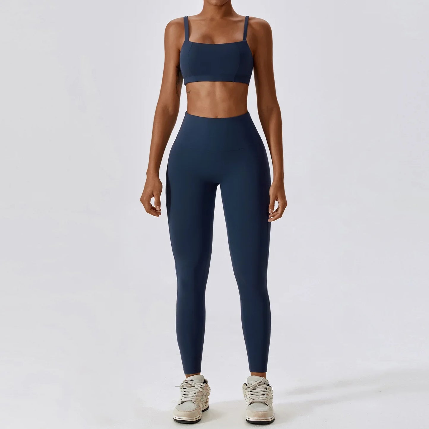 Flexi Leggings & Cross Back Sports Bra Set