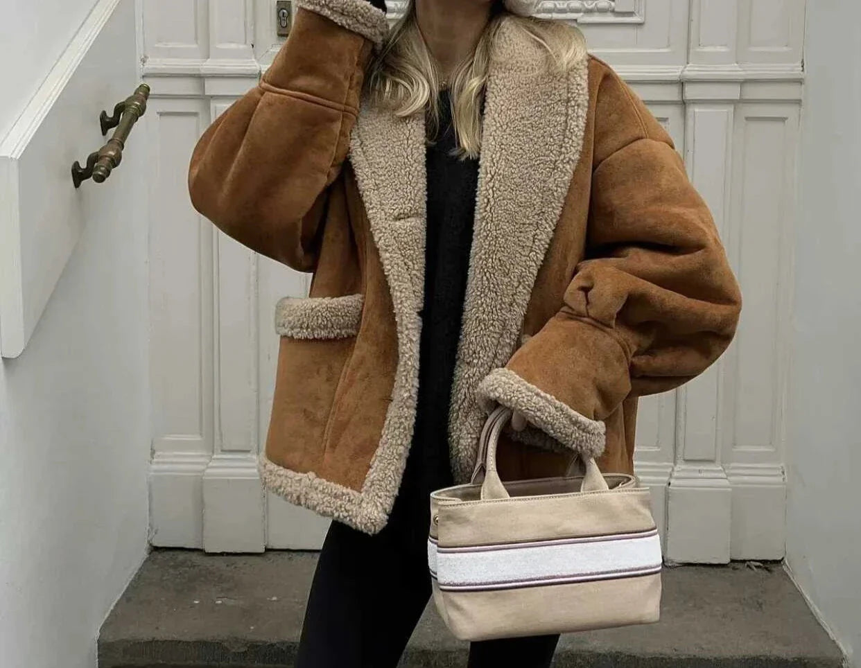 Casual Suede Oversize Jacket