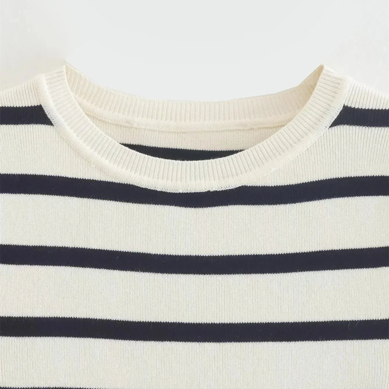 Basic Striped Knitted Top