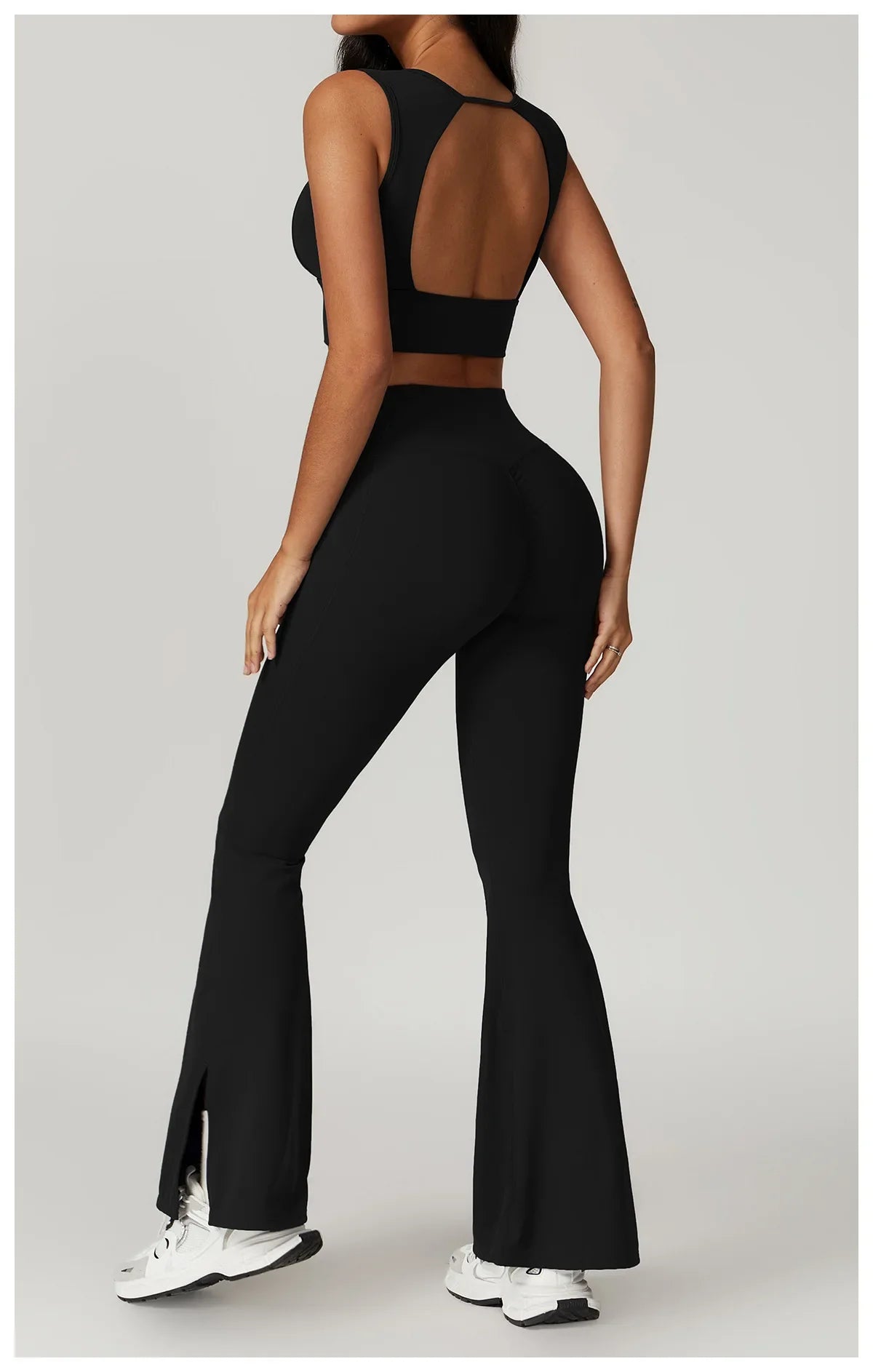 Flexi Crop Top & Flare Leggings Set