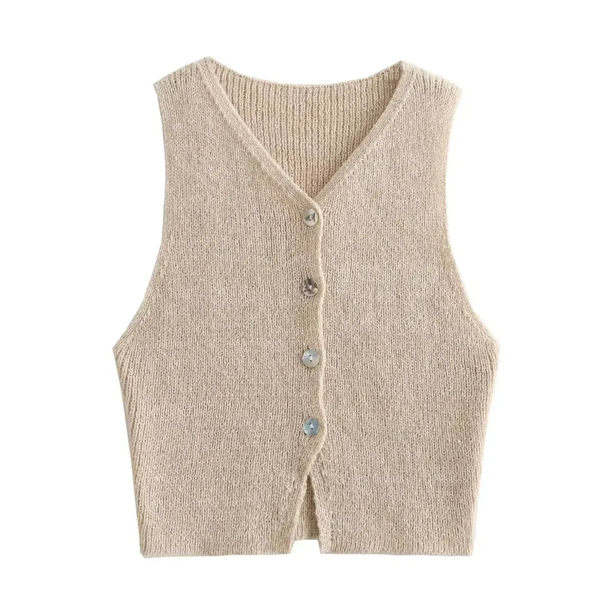 Knitted Vest Cardigan