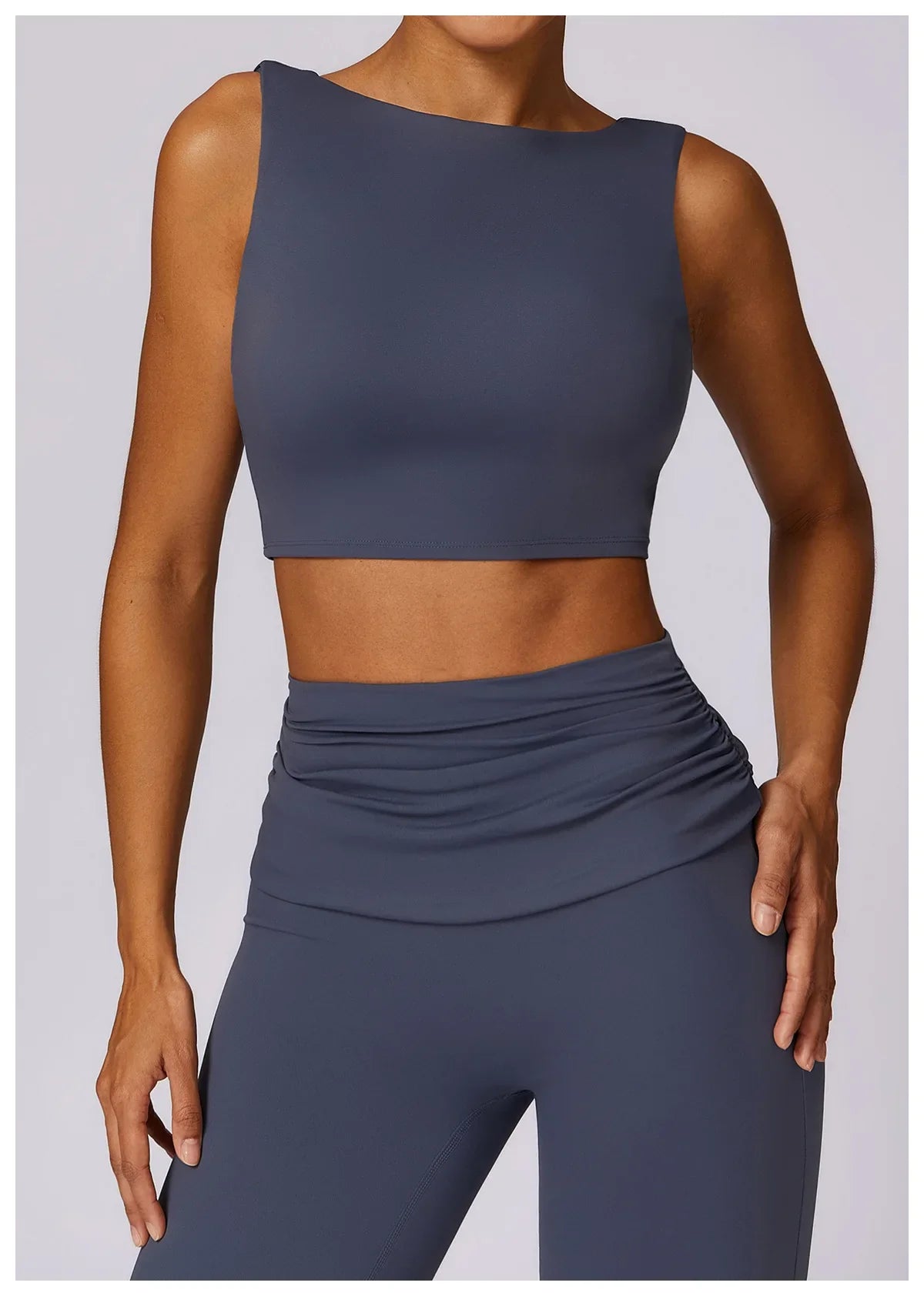 Flexi Flare Fold Over Leggings & Racer Top Set