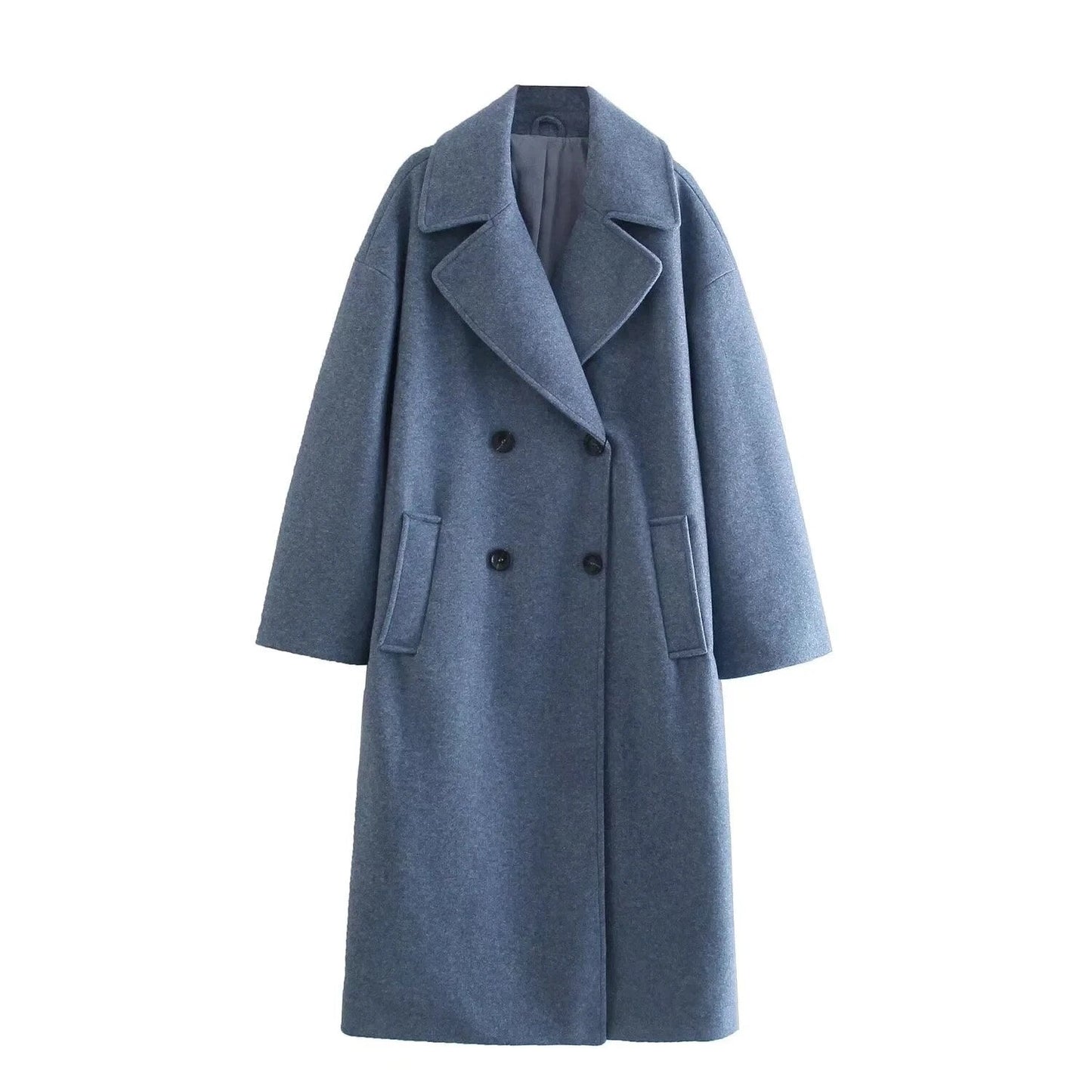 Autumn Winter Long Wool Blend Coat