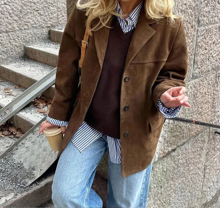 Vintage Oversized Pocket Blazer Jacket