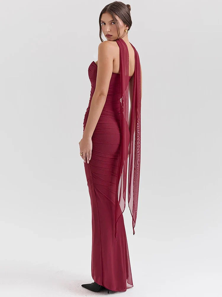 Luxe Strapless Bodice and Maxi Skirt Set