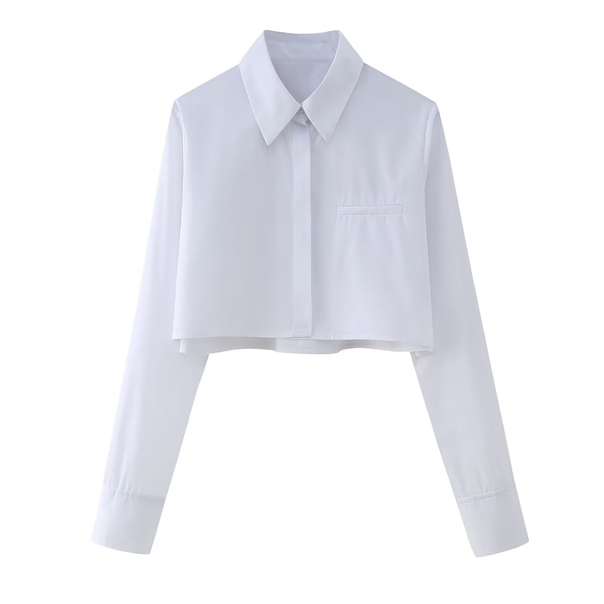 Cropped Collared Shirt