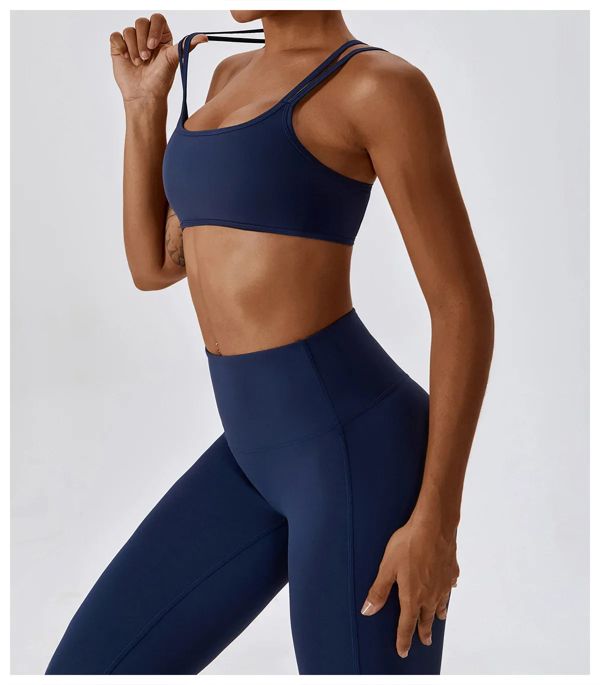 Flexi Leggings & Cross Back Sports Bra Set