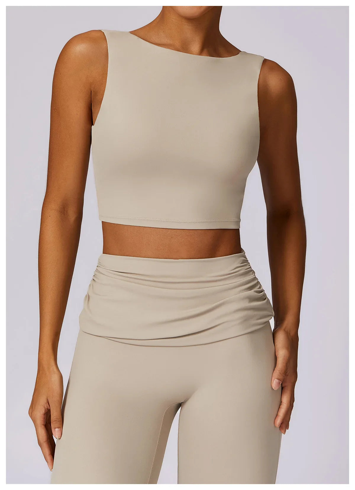 Flexi Flare Fold Over Leggings & Racer Top Set