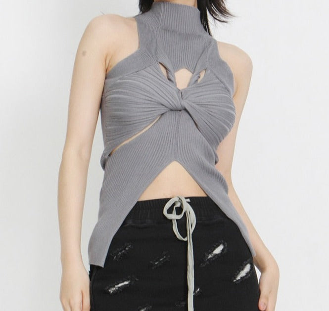 Twisted Cut Out Top