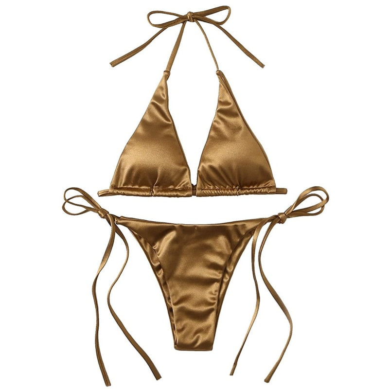 Metallic Two Piece Bikini