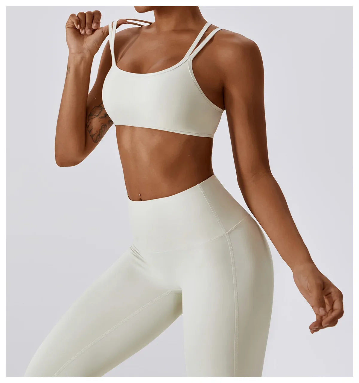 Flexi Leggings & Cross Back Sports Bra Set