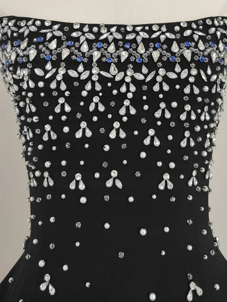 Luxe Crystal Embellished Midaxi Dress