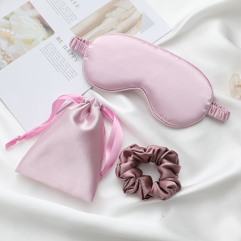 3Pcs Set Silk Sleep Eye Mask