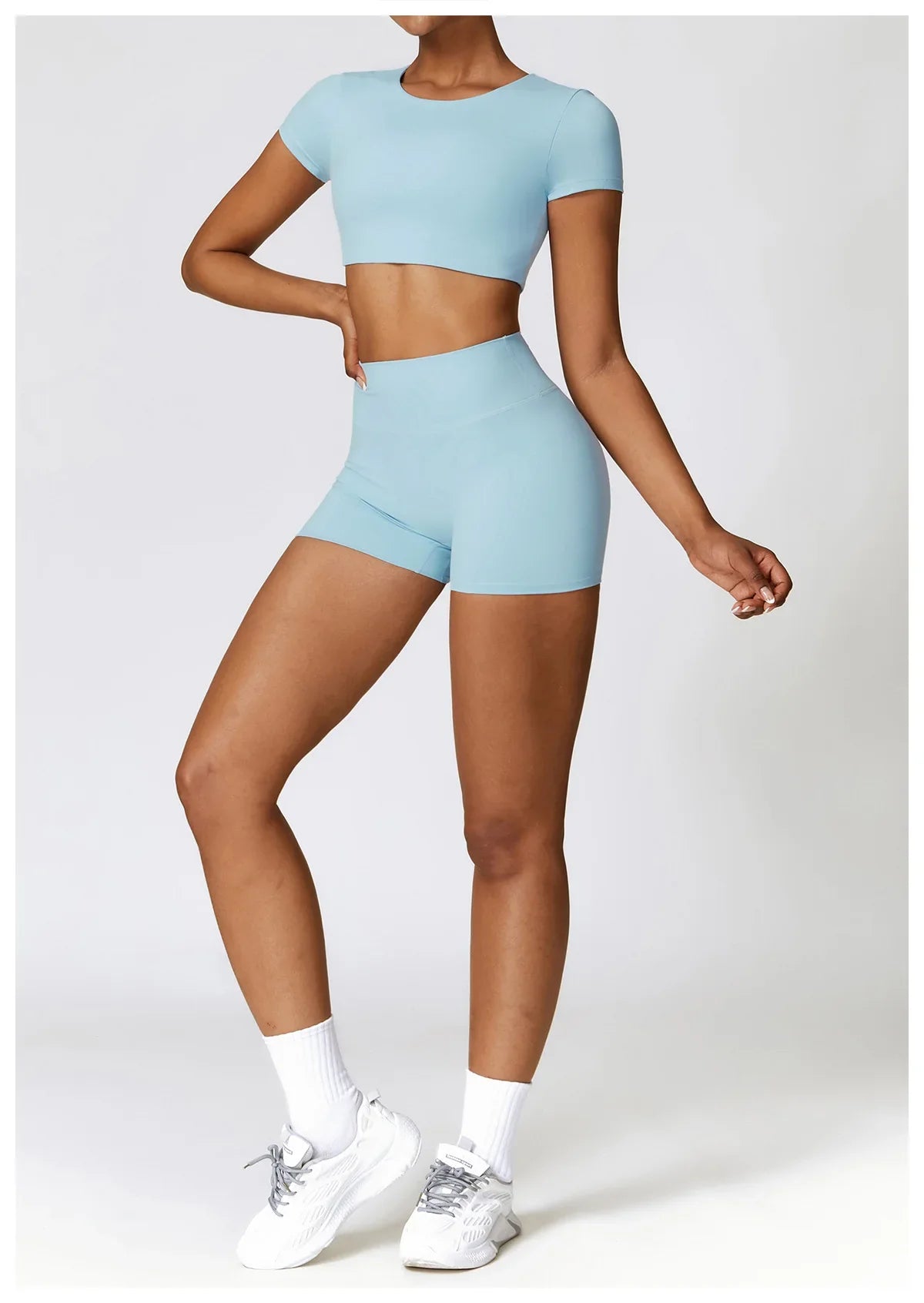 Flexi Crop Top & Shorts Set