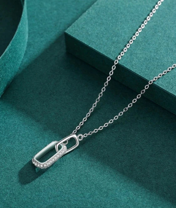 Infinity Lock 925 Sterling Silver Necklace