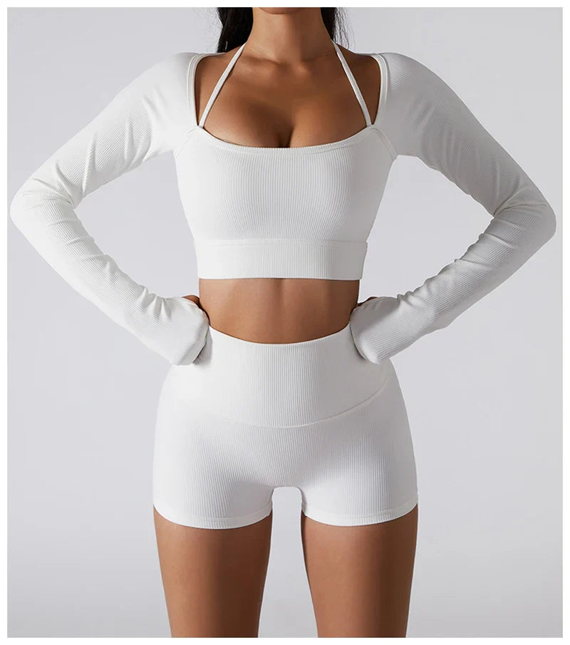 ProSculpt Long Sleeve Sports Crop Top