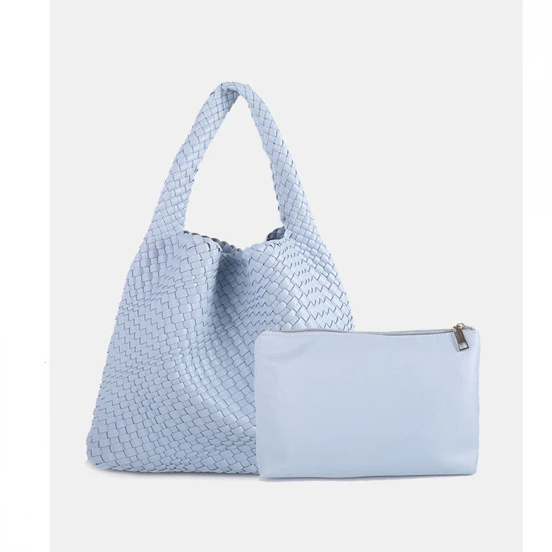 Luxe Yara Woven Large Tote Bag