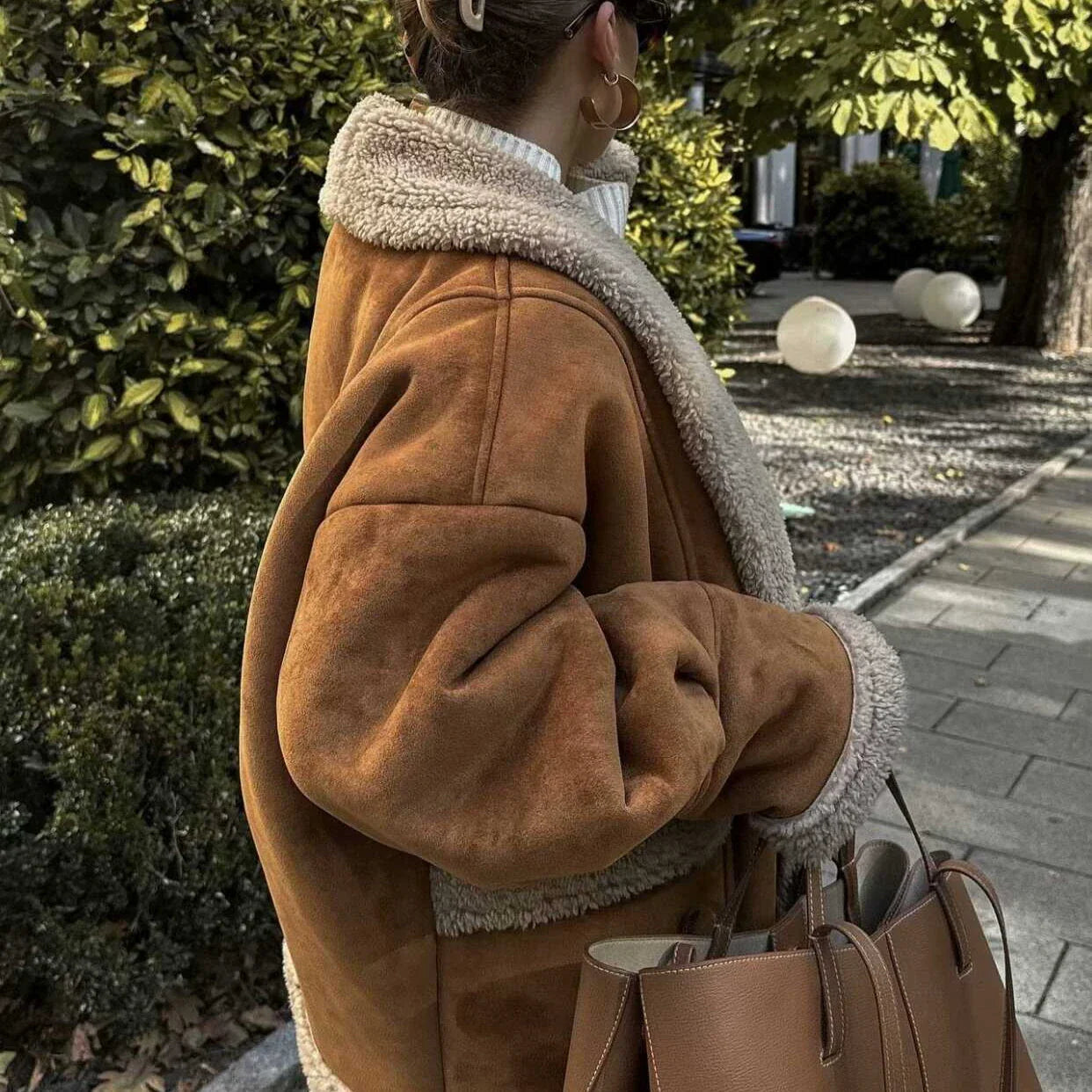 Casual Suede Oversize Jacket