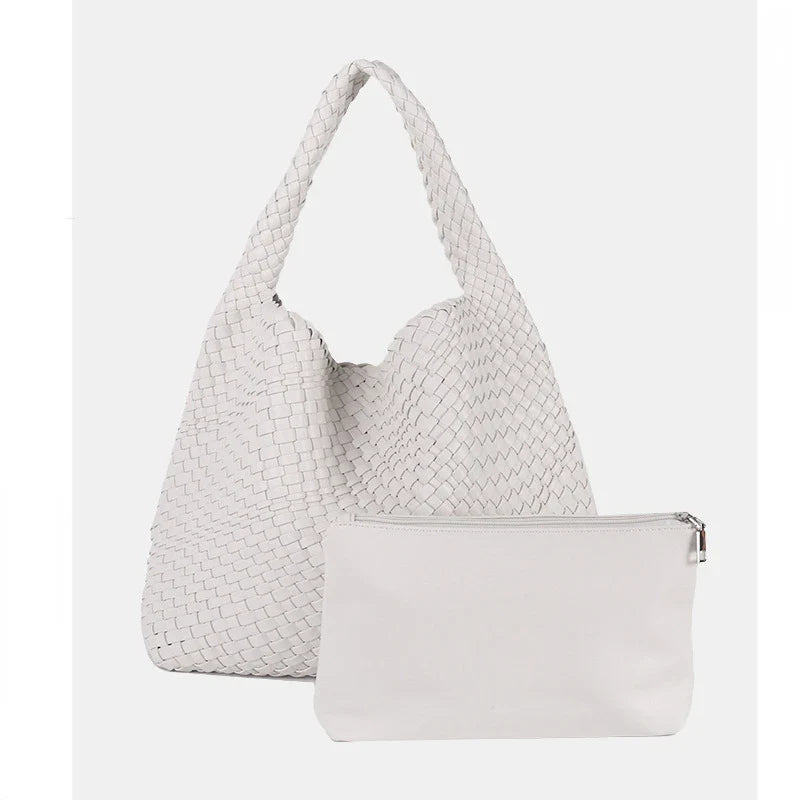 Luxe Yara Woven Large Tote Bag