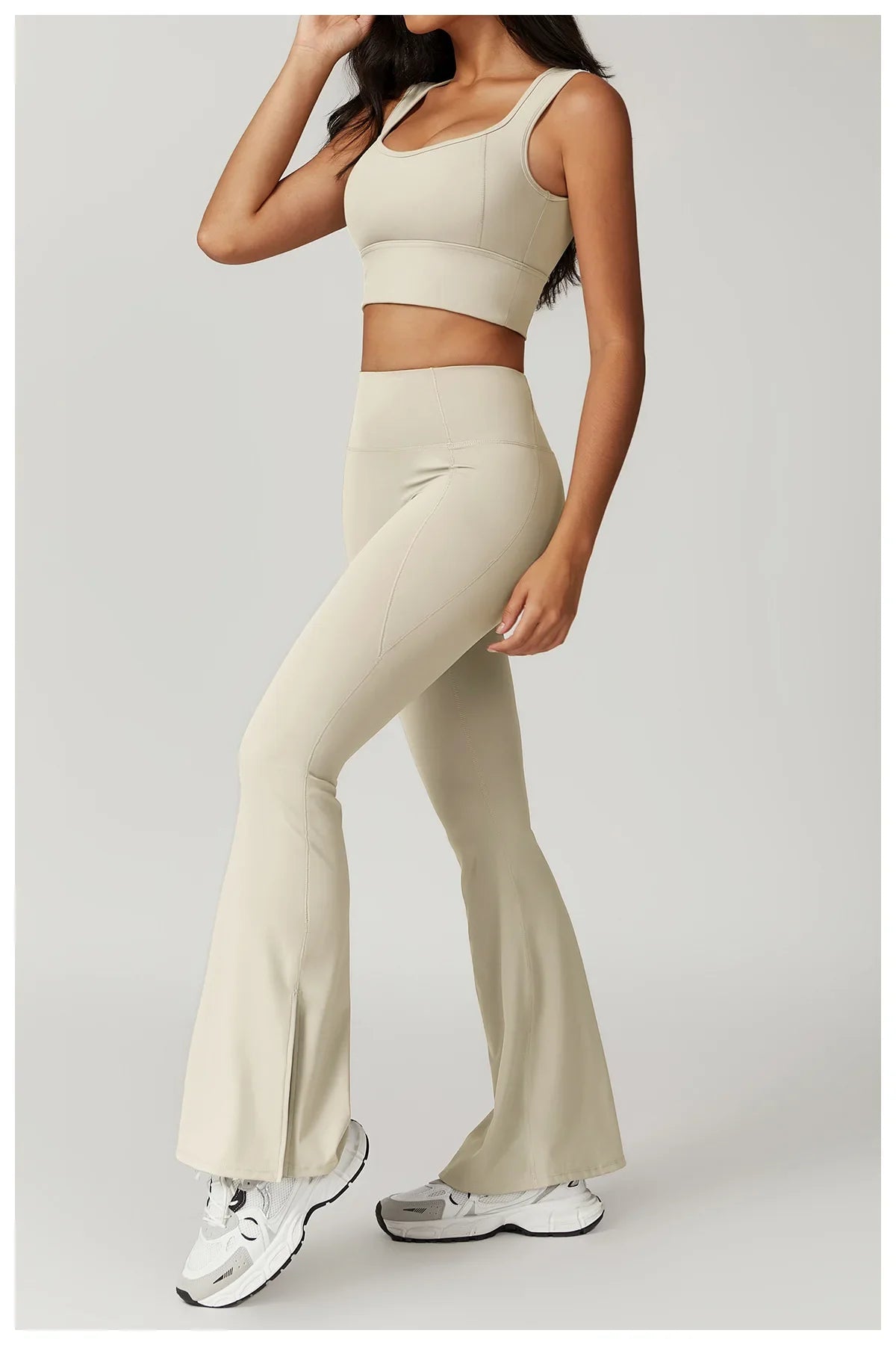 Flexi Crop Top & Flare Leggings Set