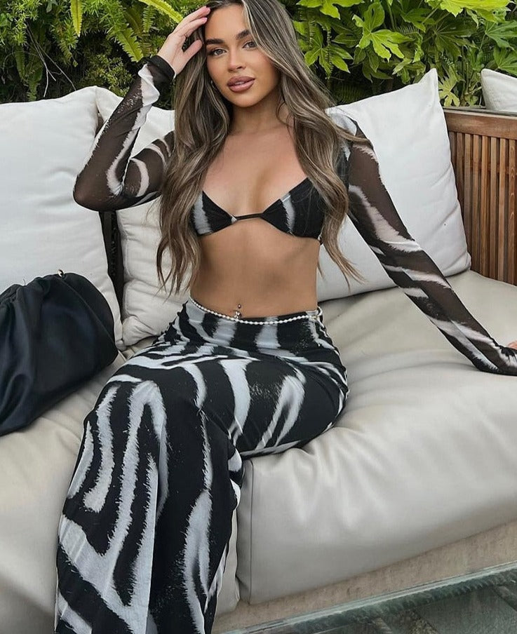 Zebra Stripe Two Piece Set