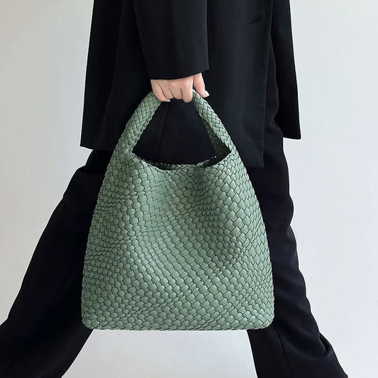 Luxe Yara Woven Large Tote Bag