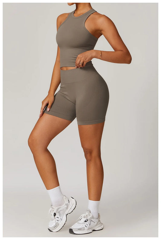 ProSculpt Racer Top & Scrunch Shorts Set