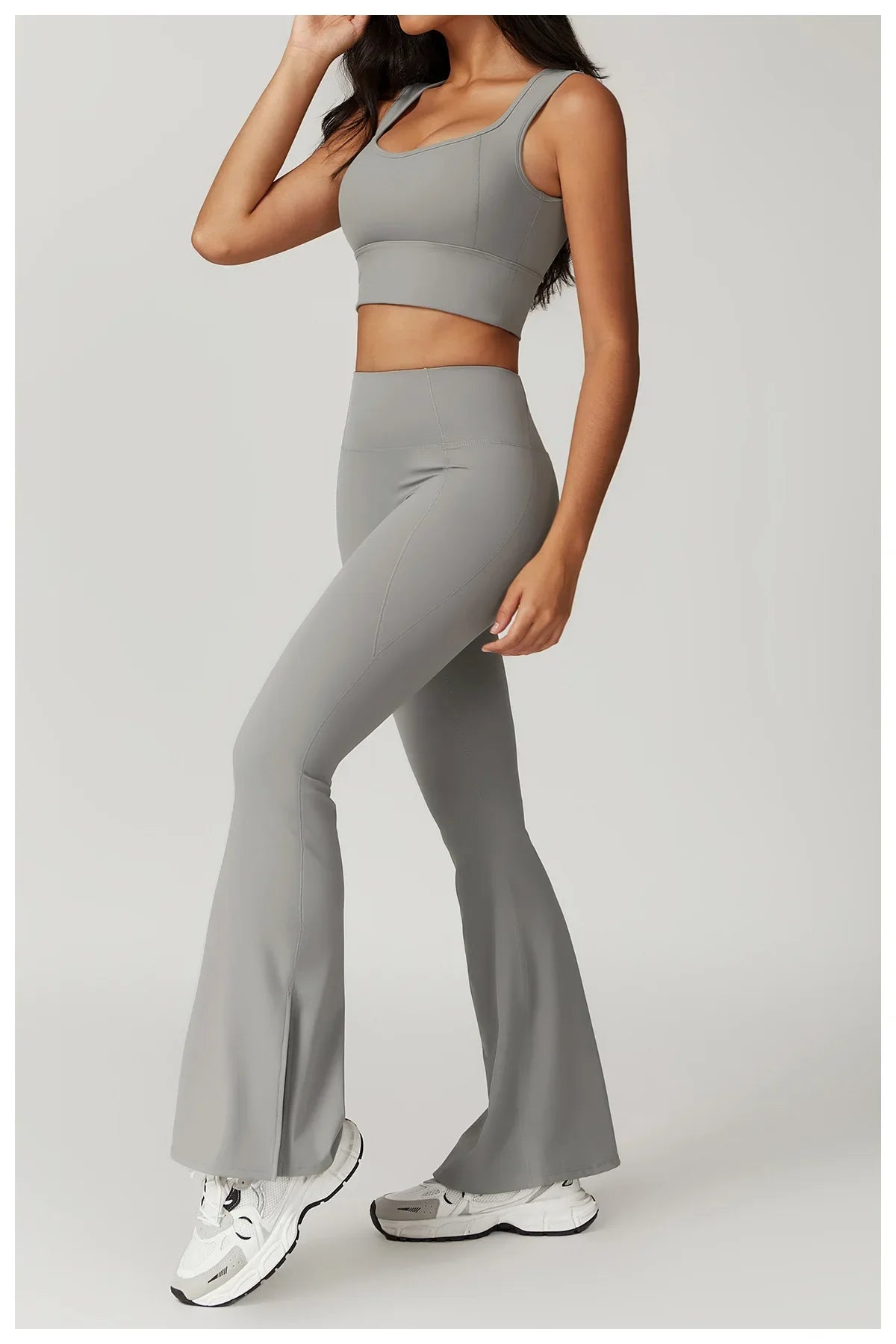 Flexi Crop Top & Flare Leggings Set